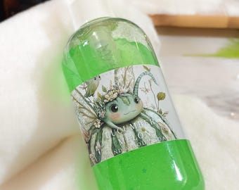 Cucumber Melon Hand Soap, Cute Fairy Sprite Summer Body Wash, Sweet Fruit Liquid Soap, Cottagecore Garden Aesthetic Decor, 90s Kid Gift