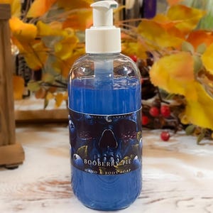 Booberry Pie Scented Liquid Hand Soap: Fruity Gothic Halloween Decor