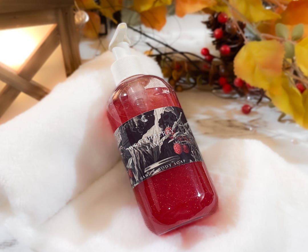 Wraithberry Wraithberry Jam Scented Liquid Soap: Fruity, Glittery Hand & Body Wash ...