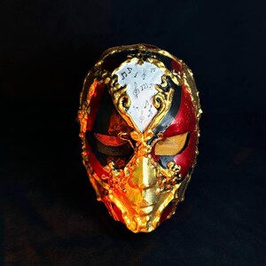 Handbemalte Musikfestival-Maske: Cosplay, Maskerade, LARP