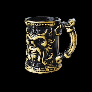 Viking Multipurpose Mug, Handmade Gift Mug, Hand Painted Mug, Mario Mug, Viking Skul Theme Decor,Unique Gift | Options Available
