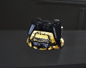 Handmade Mario Game Console Controller Holder – Gaming Decor