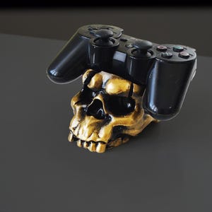 Handgefertigter Schädel Konsolen Controller Halter: Gaming Decor Stand