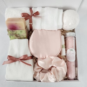After Surgery Gift for Women, Post Op Recovery Care Package with Sleep Mask, Candle, Blanket Comfort Items for Knee or Shoulder Surgery