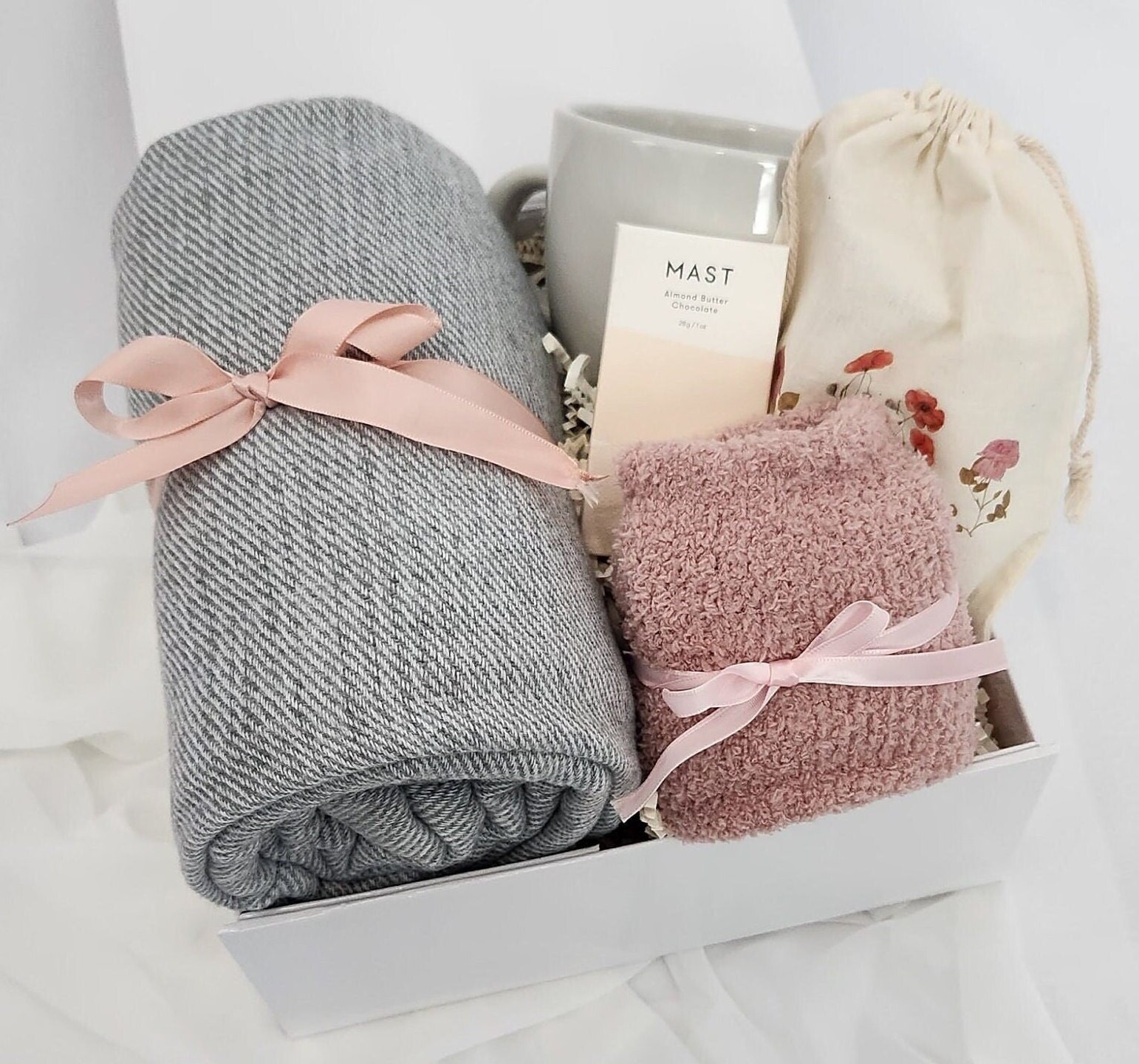 Sending a Hug Gift Box, Self Care Gift Basket, Thinking of You Present ...