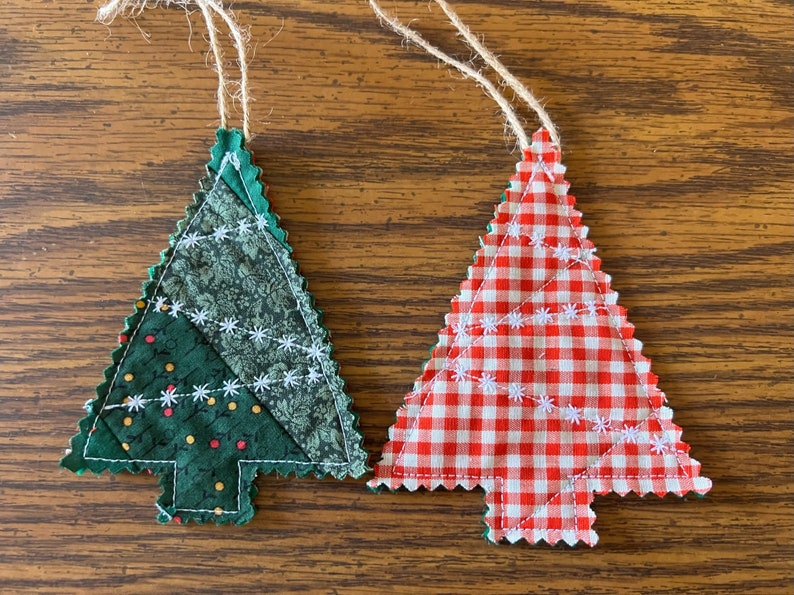 Quilted Christmas Tree Ornament Etsy