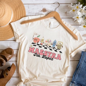 Personalized Maestra shirt, Maestra shirt, Custom Maestra shirt, Spanish Teacher shirt, Spanish teacher gift, Bilingual Teacher, Maestra