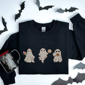 Pan Dulce Mexican Ghost-sweater, Pan Dulce-sweater, Mexicaans Halloween, Dia de los Muertos, Dag van de doden, Latina-sweater, Latina
