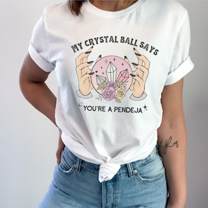 Spanish Bruja shirt, funny latina shirt, latina shirt, witchy vibes, witchy shirt, latina, mexicana, Mexican halloween, pendejas shirt