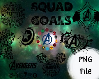Marvel PNG SVG Bundle