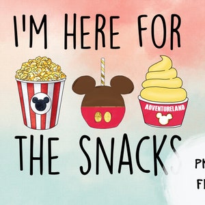 Mickey Here for the Snacks PNG