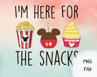 Mickey Here for the Snacks PNG
