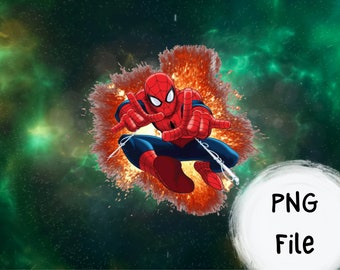 Marvel Spiderman Watercolor PNG