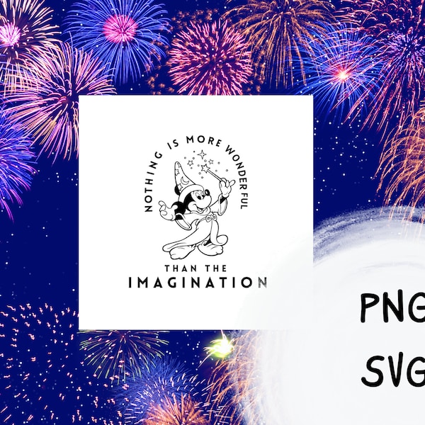 Mickey Imagination SVG PNG