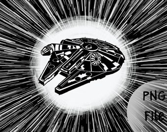 Star Wars Millennium Falcon PNG SVG