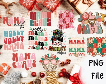 Christmas MAMA PNG Bundle