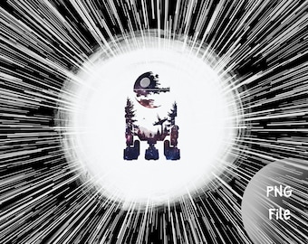 Star Wars R2D2 Space PNG