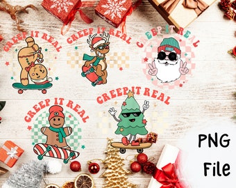 Christmas Creepin it real PNG bundle
