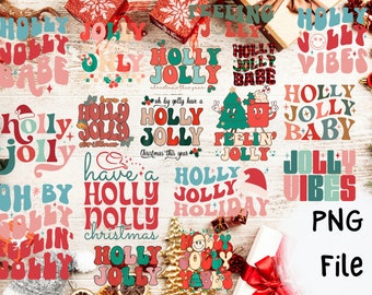 Christmas Holly Jolly PNG Bundle