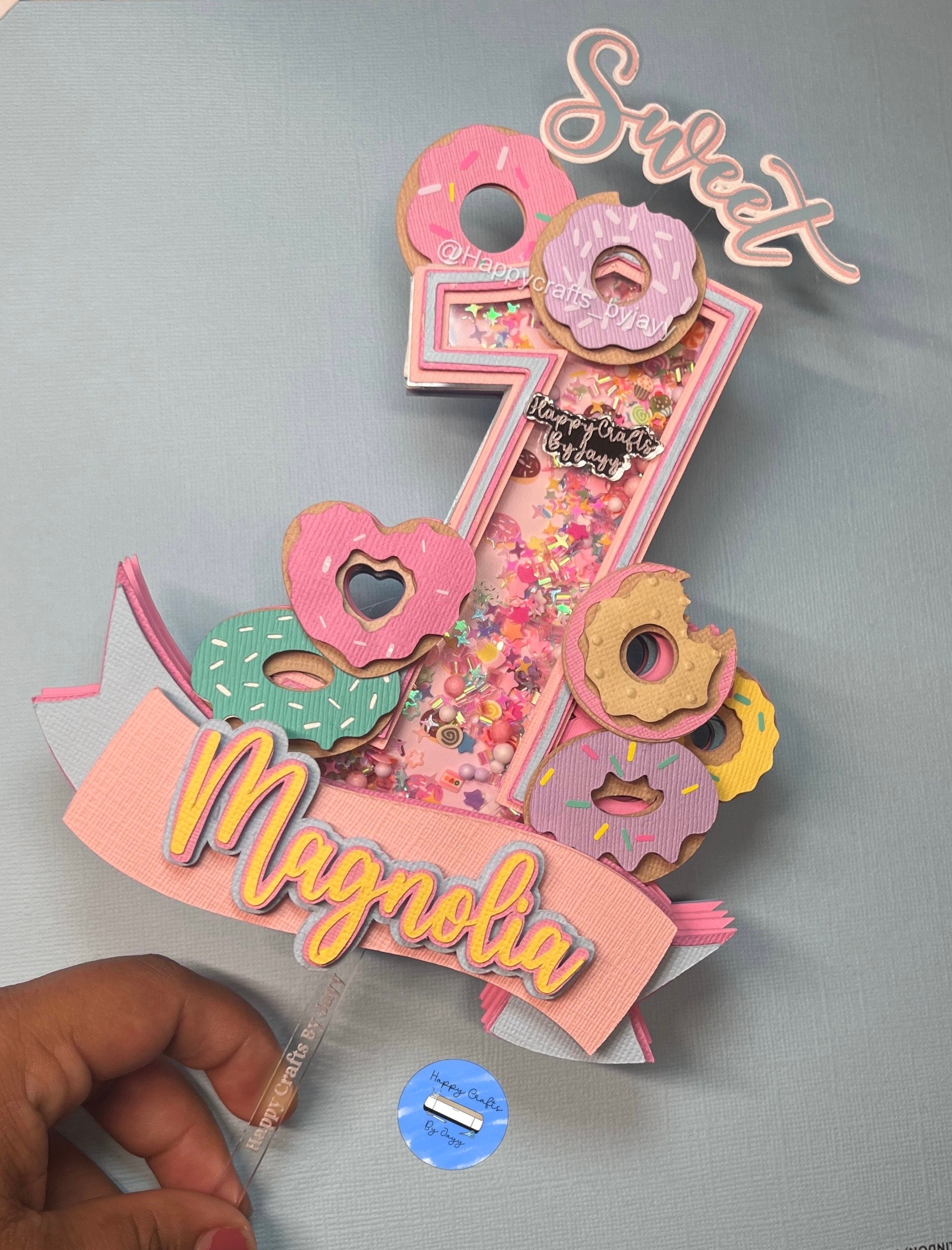 Sweet One birthday cake topper