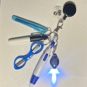 Nurse badge reel accessory with everything you need to make your job easier.