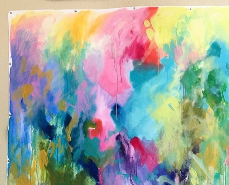 Tree of Life Original Colorful Abstract 44x44 Inch Modern Art - Etsy