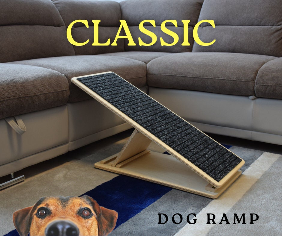 PETMAKER - Rampa plegable de madera para perros para entrar en camas, sofás  o vehículos - Accesorios para perros pequeños por PETMAKER (marrón)