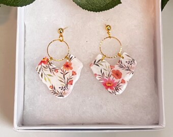 Spring Florals | Polymer Clay earrings | Handmade | Mother's Day Gift | Spring Earrings