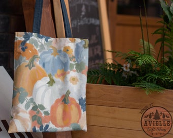 Autumnal Pumpkin Bouquet Tote Bag Autumn Tote Bag Fall Tote Bag Floral Tote Bag Fall Gifts For Her Cottagecore Tote Bag Plant Tote Bag