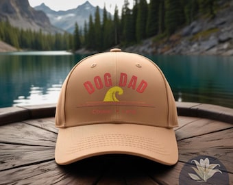 Custom Embroidered Dog Dad Hat | Custom Dog Gifts | Luxury Embroidered Dog Dad Gift | Timeless Hat for Dog Dads | Free Shipping