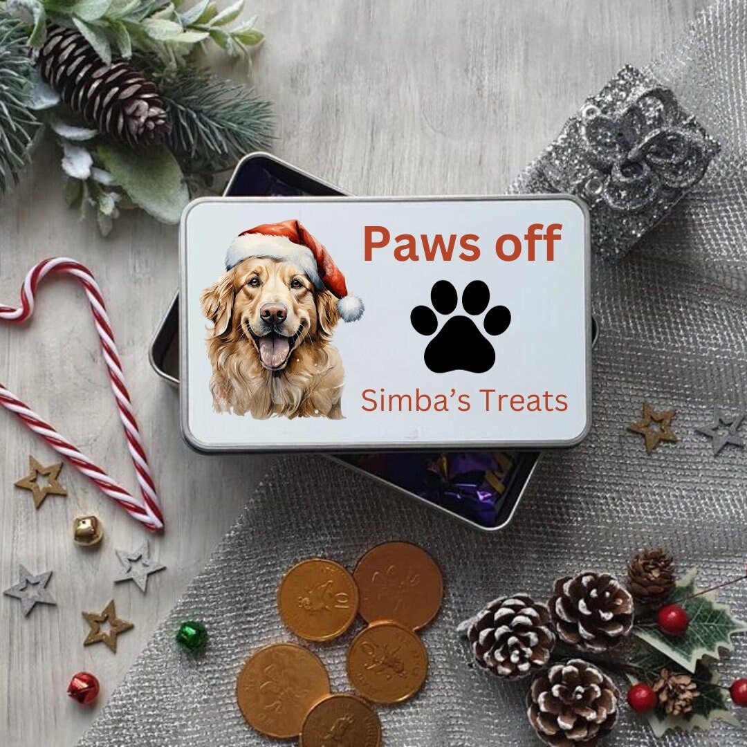 Personalised Dog Treat Tin custom Design Santa Dog christmas Dog Treat personalised-dog-treat-tin-custom-design-santa-dog-christmas-dog-treat