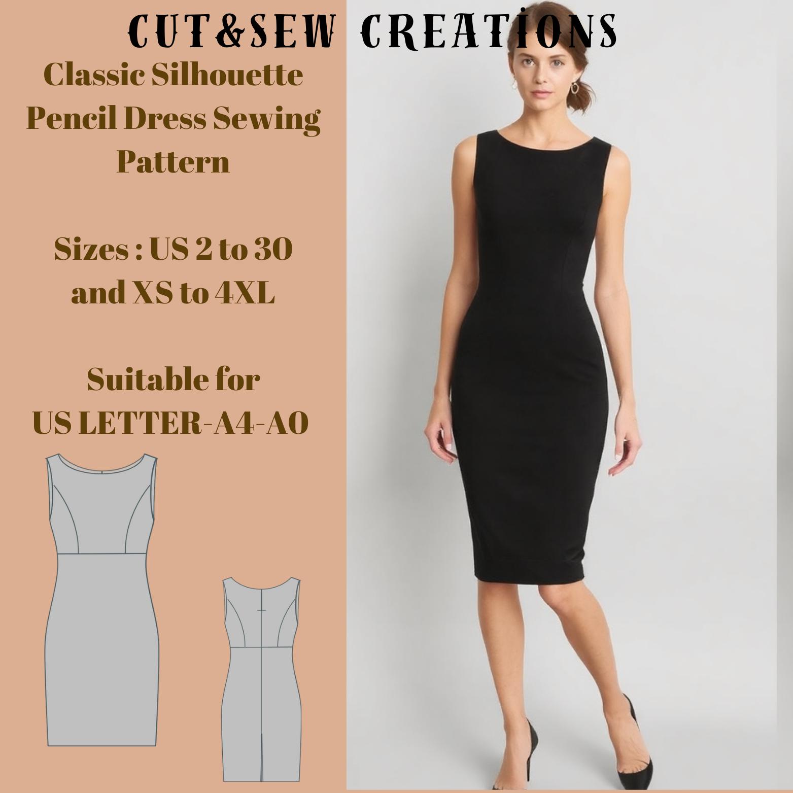 Fitted Dress Pattern - Etsy