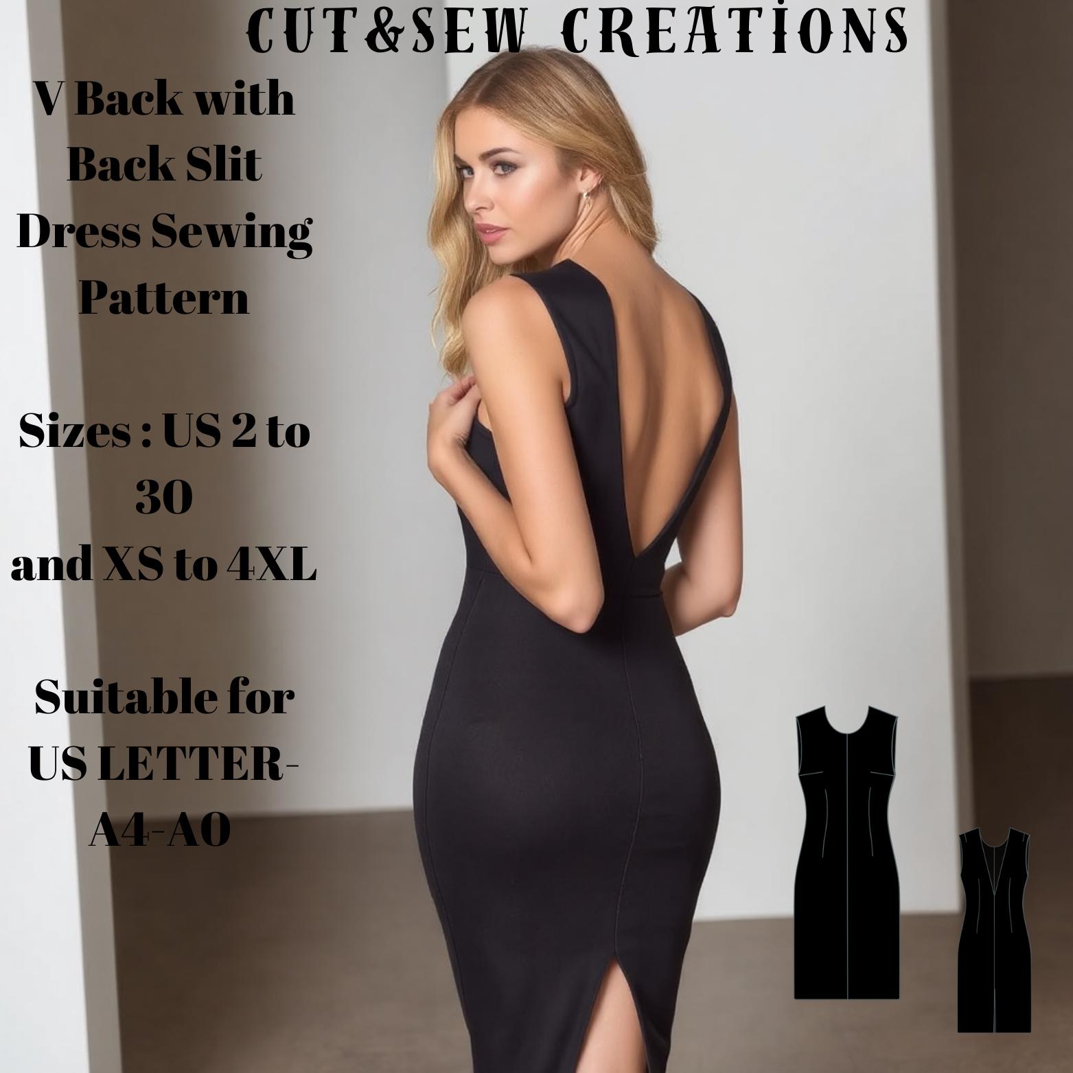 Slit Backless Dress - Etsy