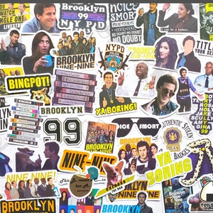 50 Pcs Graffiti Stickers Brooklyn 99 Nine Nine Funny Decorative Laptop Guitar Sticker