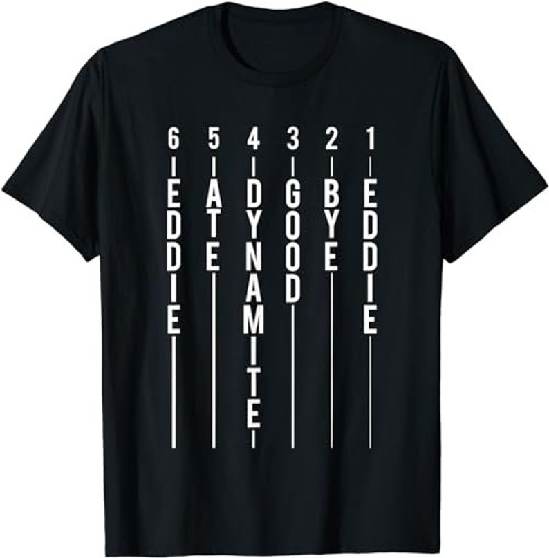 Guitar Tuning Eddie Ate Dynamite Good Bye Eddie Camiseta Etsy España