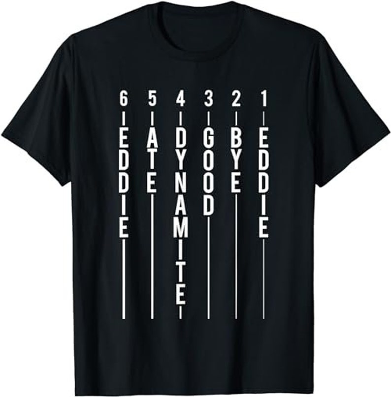 Guitar Tuning Eddie Ate Dynamite Good Bye Eddie Camiseta - Etsy España