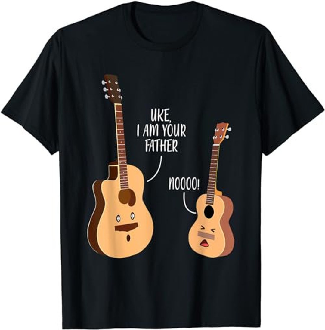 Uke I Am Your Father Camiseta Ukelele Guitarra Música Camiseta