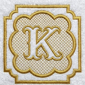 Wzory do haftu monogramów od A do Z, wytłoczony monogram, czcionka do haftu maszynowego, wytłoczony monogram, natychmiastowe pobranie
