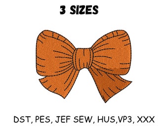 Coquette Embroidery Design, Fall Season Embroidery Designs, Machine Embroidery file, 3 Sizes, Instant Download