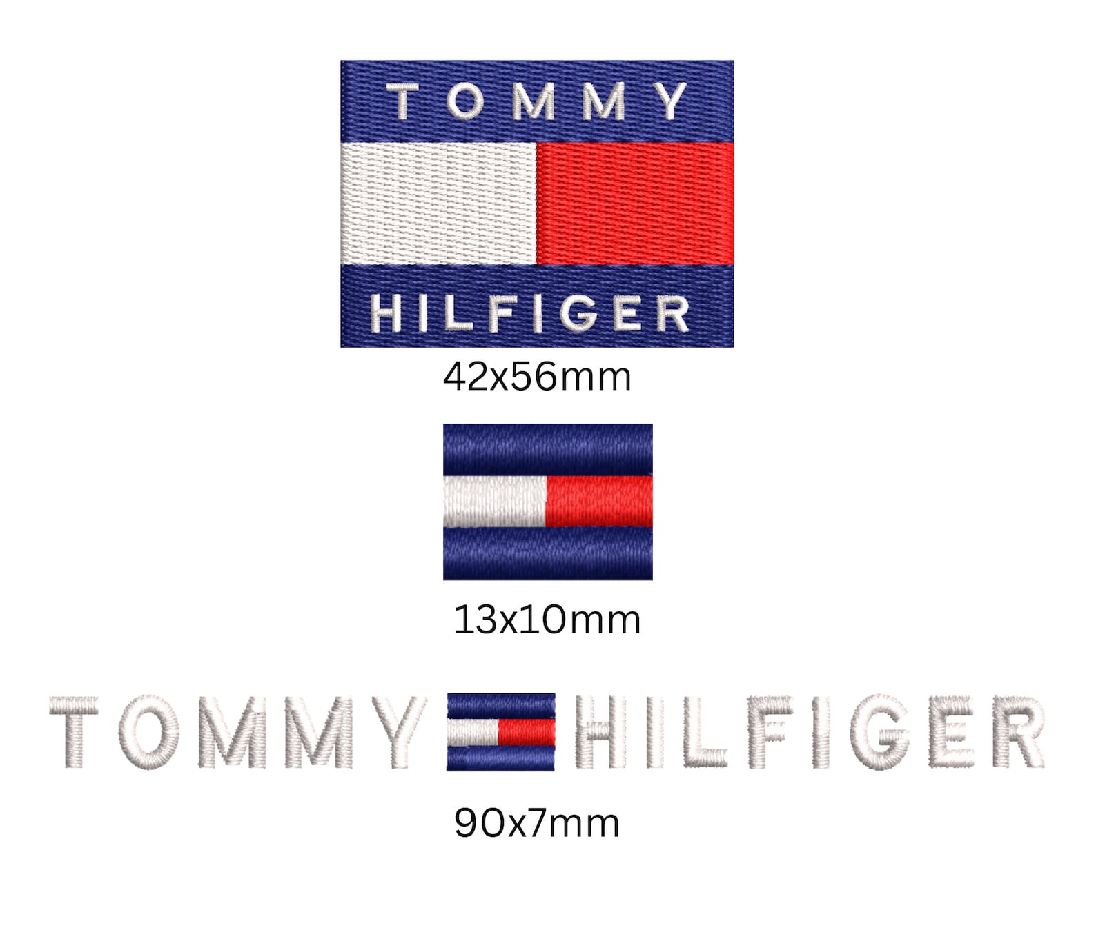 Tommy Hilfiger Embroidery Logo Highquality DST and PES Files Instant