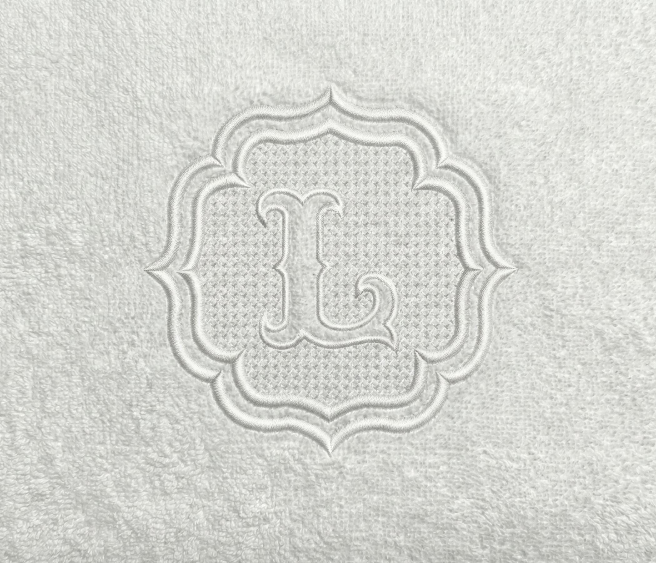 Embossed Monogram Patterns Embossed Monogram Embroidery Designs Font Towel Monogram Embroidery ...
