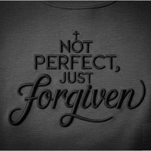 Nicht perfekt eben verziehen Stickdateien, Sweatshirt Stickmuster, Bibel Stickdatei, Christliche Stickdatei Maschinenstickerei.