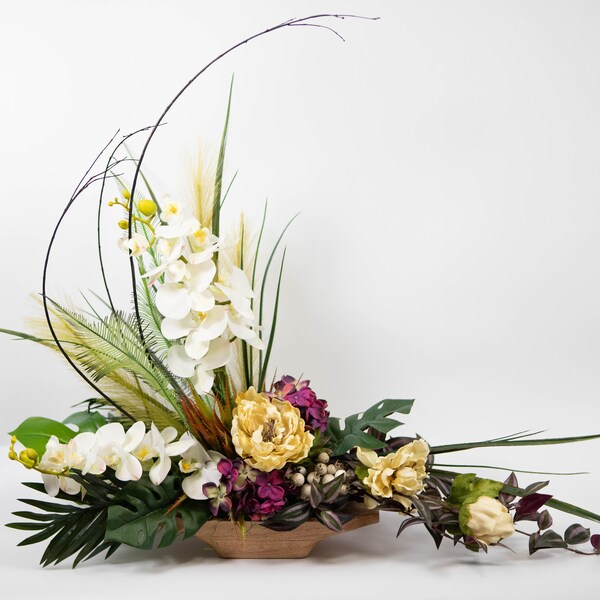 Silk Flower Arrangement Etsy