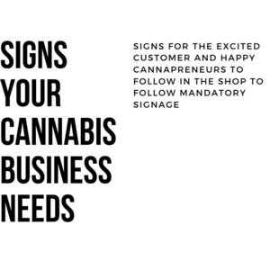 Dispensary and Smoke Shop Signs- 5pg US letter size PDF print