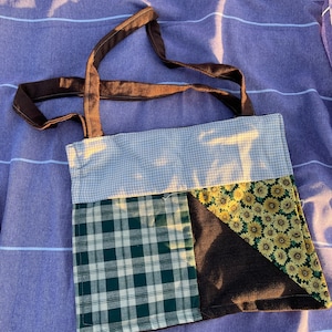 Patch work tote bag