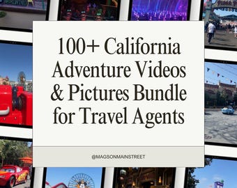 Kalifornien Abenteuer Social Media Bundle | 100+ Disney Videos & Fotos für Reiseagenten und Macher