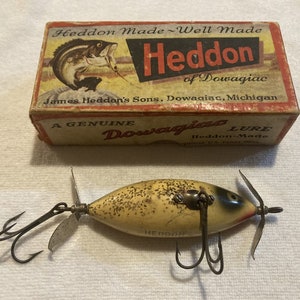 1927-28 Heddon S.O.S. Wounded Minnow 160 Series Wooden Lure. 