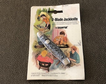 1974 Imperial Kamp King 4-bladed Utility Knife, Sealed in Original