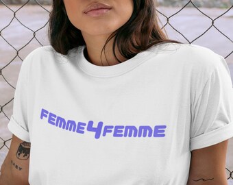 FEMME LESBIAN SHIRT :) Subtle lgbtq Pride Merch, Lesbian Girlfriend Gift T-Shirt, Bi Pride Tshirt, y2k Tee