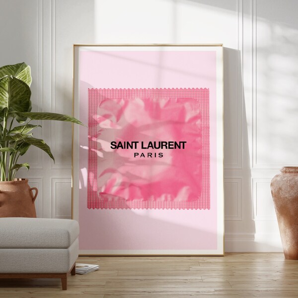 Pink Wall Art Prints Aesthetic Poster Girly Etsy